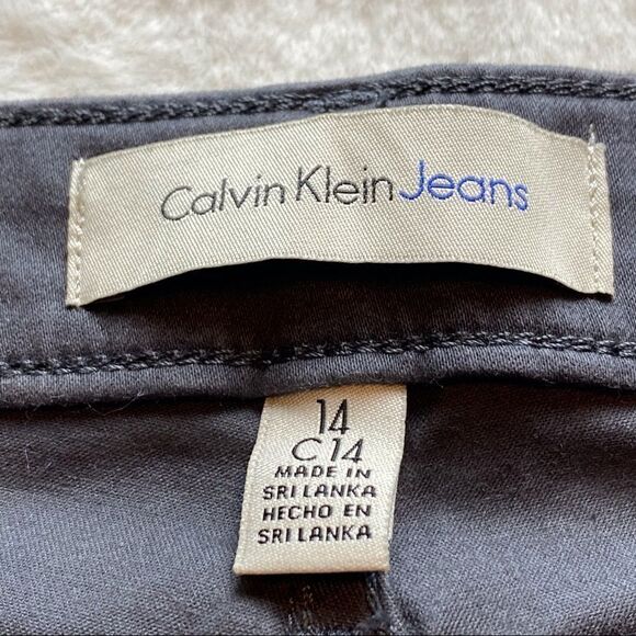 Calvin Klein Gray Ankle Skinny Pants Gray Size 14 - Picture 3 of 14